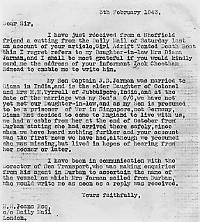 Letter to the Daily Mail requesting information